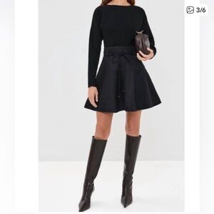 Ulla Johnson Black Long Sleeve Sweater Dress NEW WITH TAGS